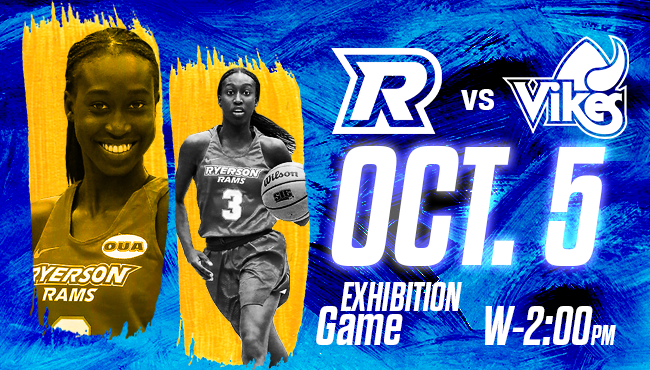 Ryerson Rams Women's Basketball vs Victoria Vikes *Exhibition Game ...